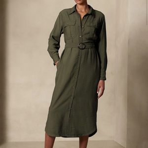 UTILITY MAXI SHIRTDRESS